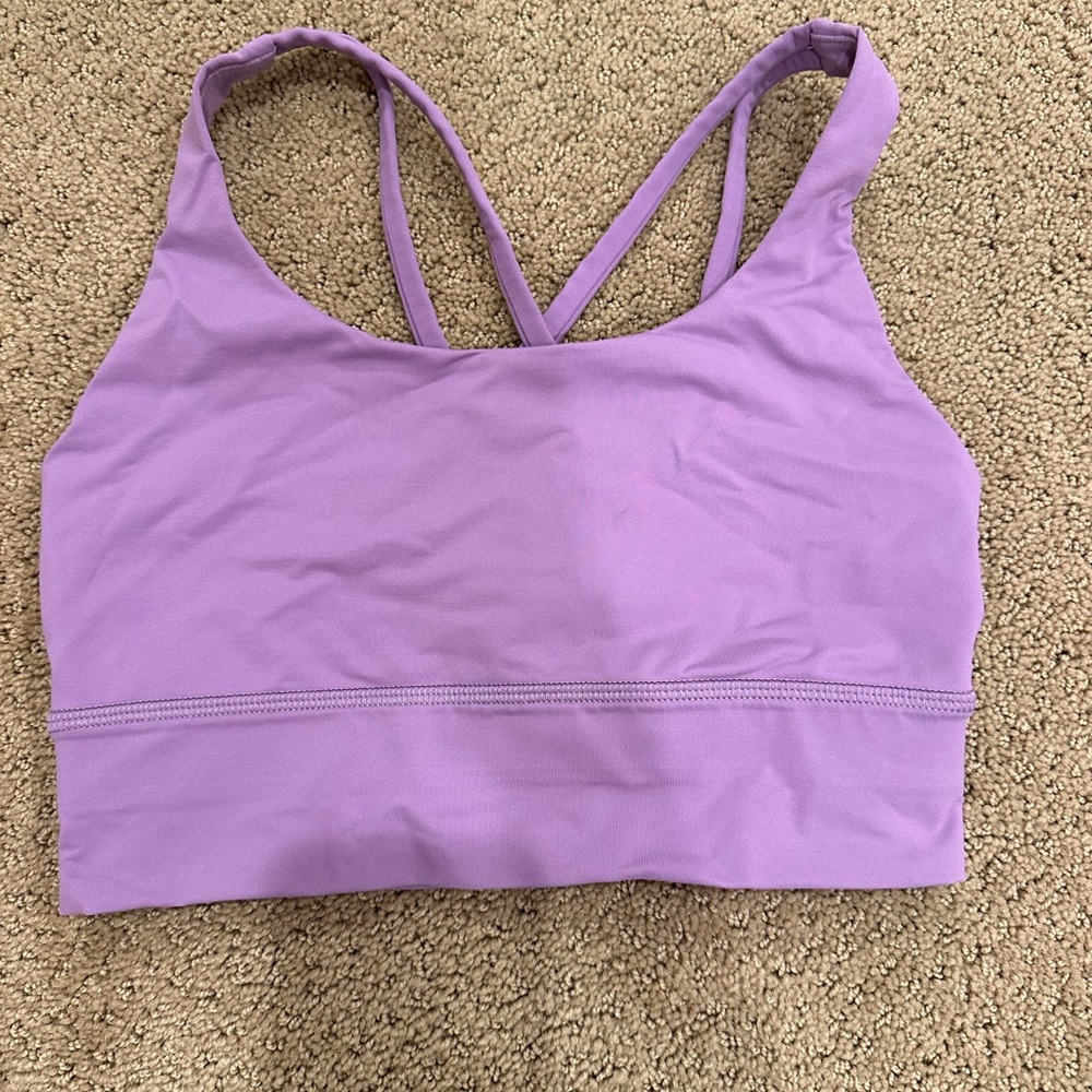 purple lululemon energy bra